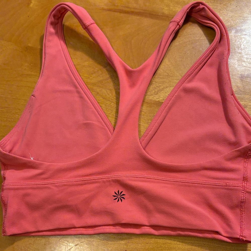 Athleta Pink Racerback Sports Bra
